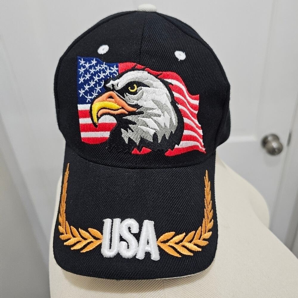 Eagle American Flag Baseball Cap